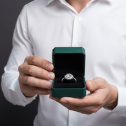 1.00 ct Diamond OptionFlower Engagement Ring