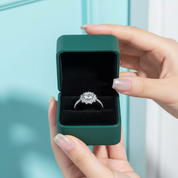 1.00 ct Diamond OptionFlower Engagement Ring