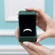 1.00 ct Emerald-cut Diamond Option Half Eternity Wedding Band