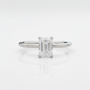 1.00 ct Emerald-cut Diamond Option Solitaire Engagement Ring
