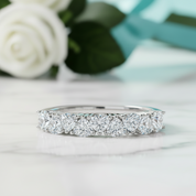 1.00 ct Heart-cut Diamond Option Wedding Band - Evani Naomi Jewelry
