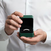 1.00 ct Heart-cut Diamond Option Wedding Band - Evani Naomi Jewelry