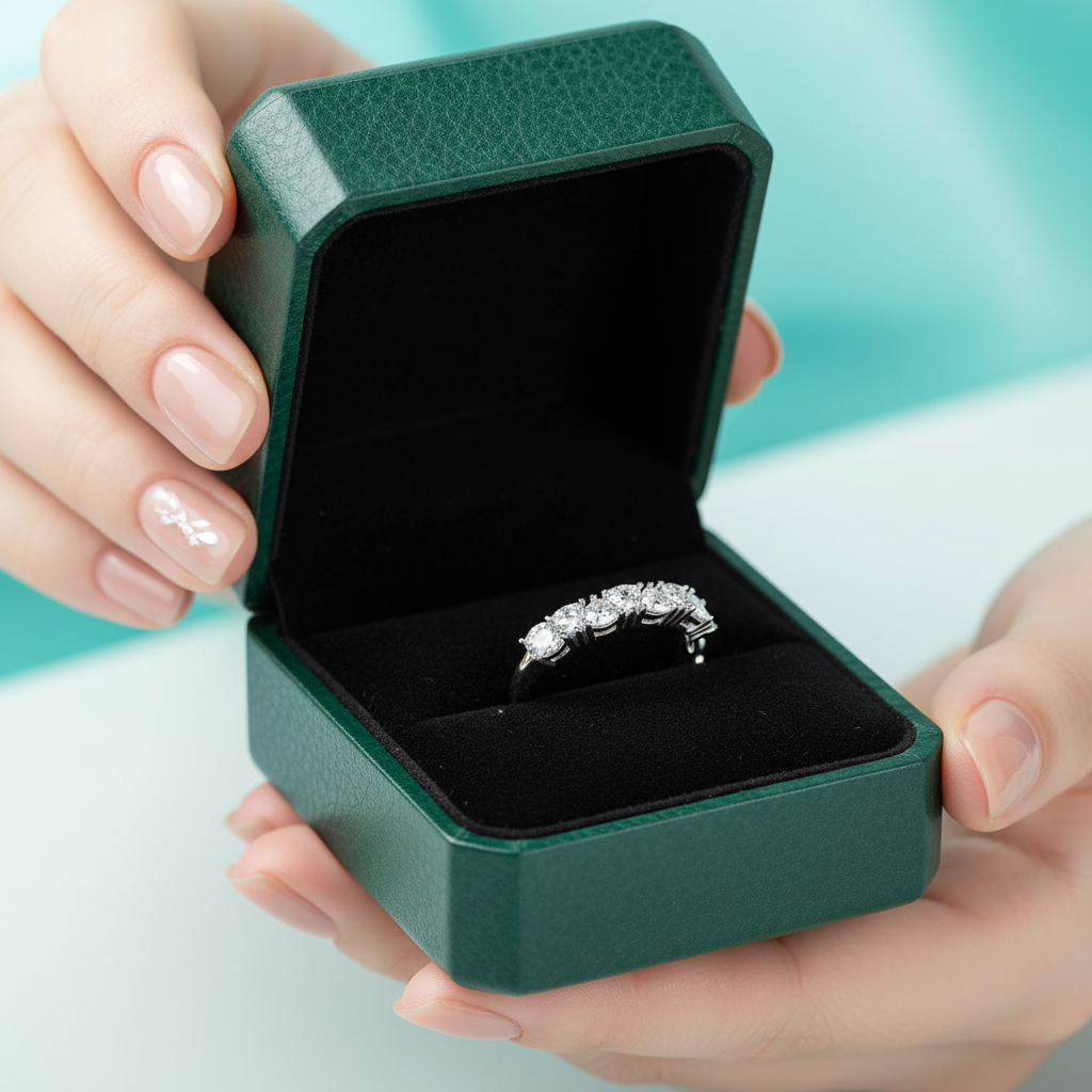 1.00 ct Heart-cut Diamond Option Wedding Band - Evani Naomi Jewelry