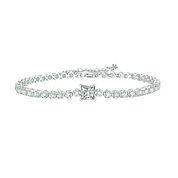 1.00 ct Princess-cut Diamond Bracelet-Evani Naomi Jewelry