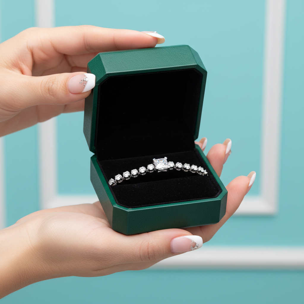 1.00 ct Princess-cut Diamond Option Bracelet - Evani Naomi Jewelry