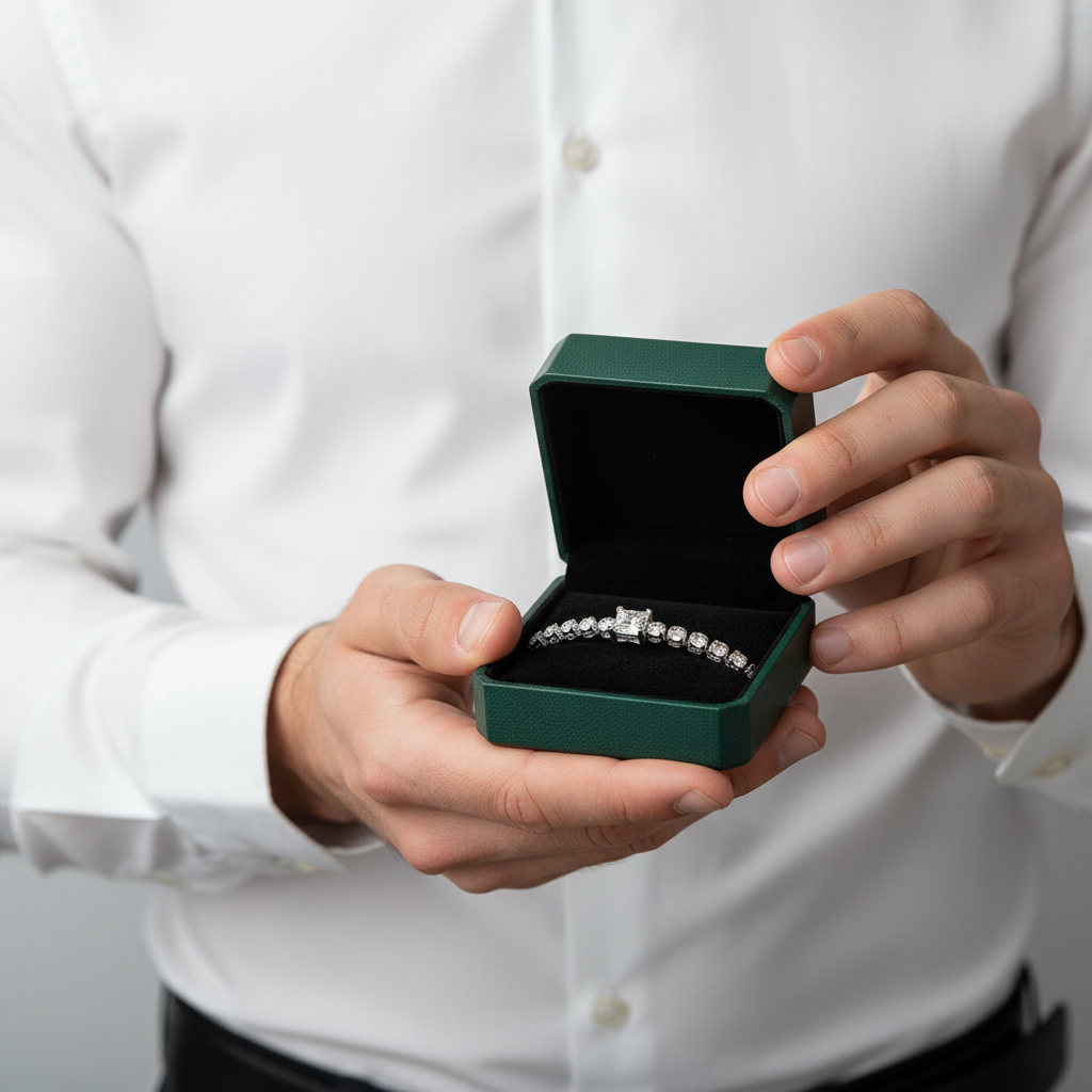 1.00 ct Princess-cut Diamond Option Bracelet - Evani Naomi Jewelry