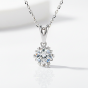 1.00 ct Round Diamond Option Snowflake Jewelry Set