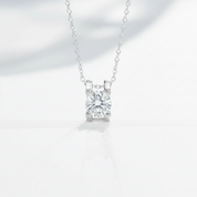 1.00 ct Round-cut 6.5mm Diamond OptionNecklace