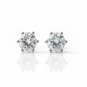 1.00 ct Round-cut Diamond Option Stud Earrings - Evani Naomi Jewelry