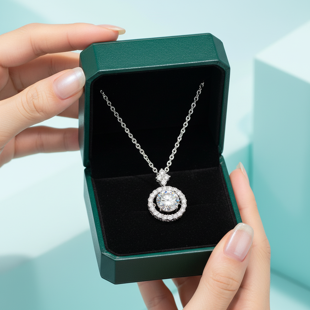 1.00 ct Slide Pendant with Twinkle Setting Necklace