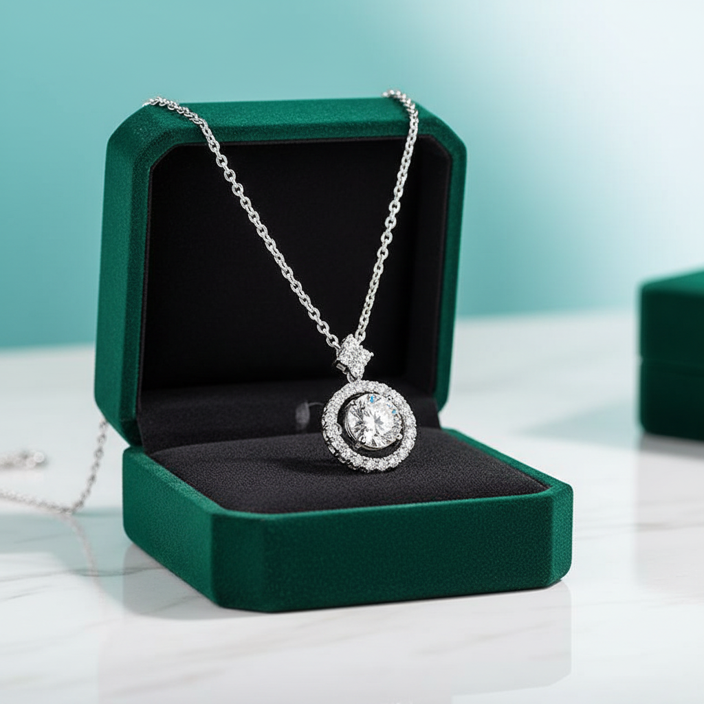 1.00 ct Slide Pendant with Twinkle Setting Necklace