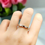 1.0ct Diamond Honeycomb Shaped Platinum Wedding Band-Evani Naomi Jewelry