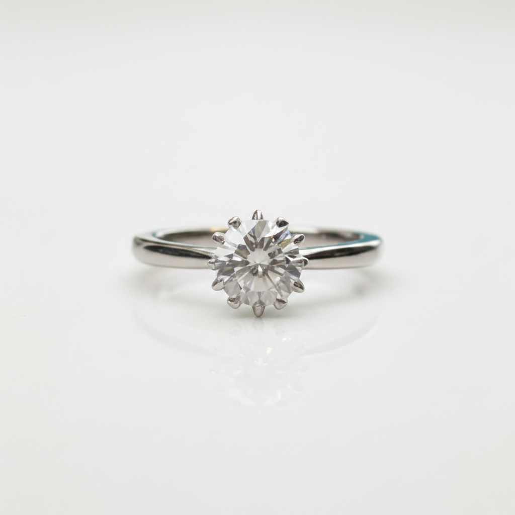 1.0ct Diamond OptionSnowflake White Gold Engagement Ring