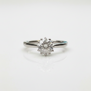 1.0ct Diamond OptionSnowflake White Gold Engagement Ring