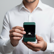 1.0ct Diamond Option with Crown Setting White Gold Engagement Ring