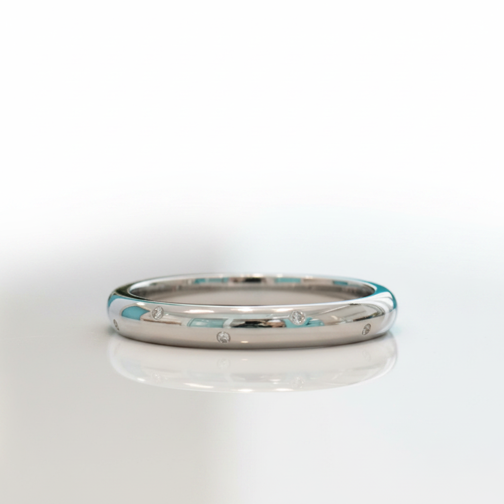 1.0mm Diamonds Classic Wedding Band - Evani Naomi Jewelry