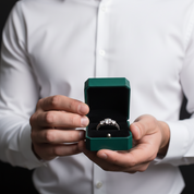 1.1 Cttw Round Cut Diamond Option Engagement Ring