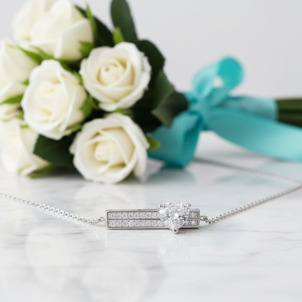 1.2 Ct Heart Diamond Pendant Necklace-Evani Jewelry