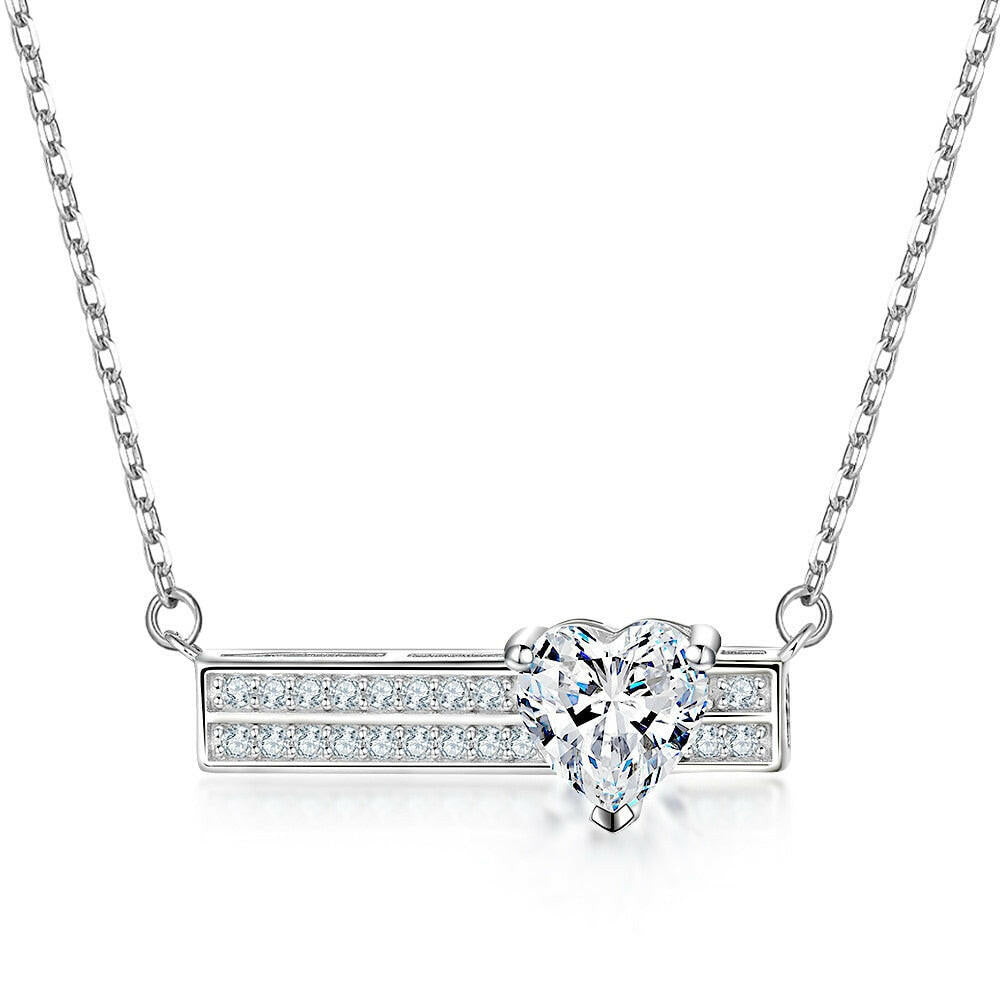 1.2 Ct Heart Diamond Pendant Necklace-Evani Naomi Jewelry