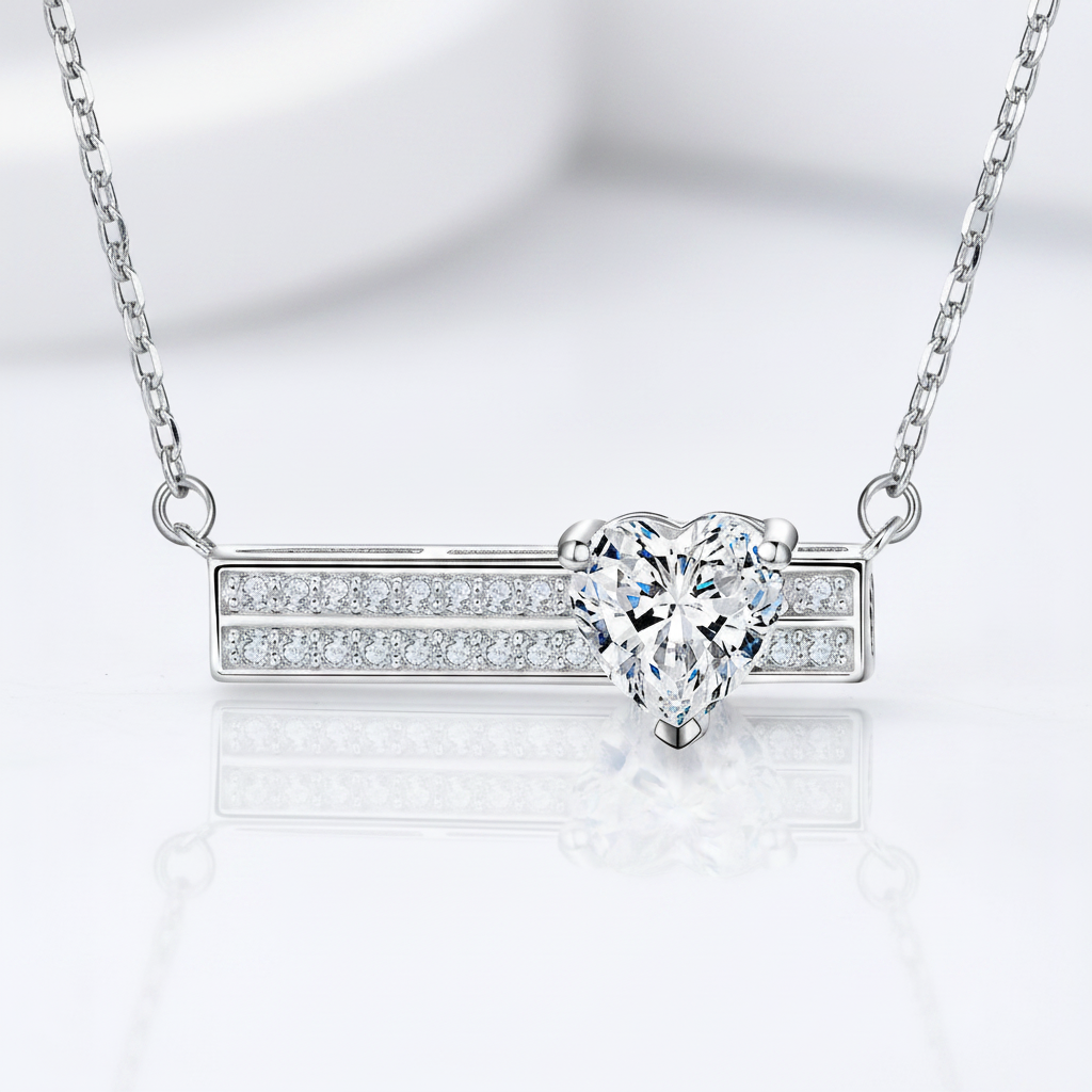 1.2 Ct Heart Diamond Option Pendant Necklace
