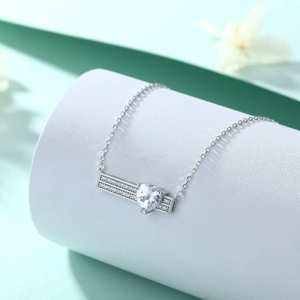 1.2 Ct Heart Diamond Pendant Necklace-Evani Naomi Jewelry