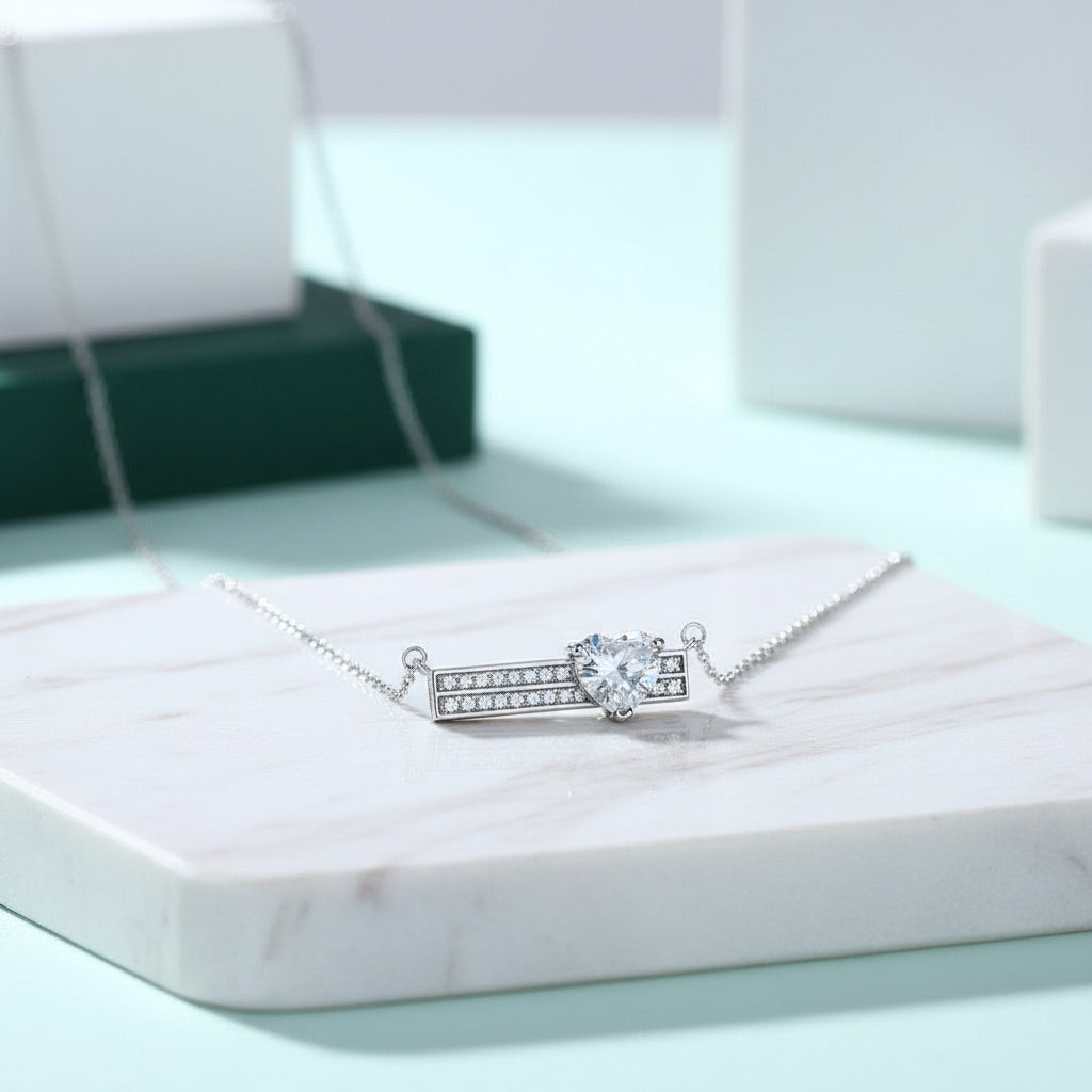 1.2 Ct Heart Diamond Pendant Necklace-Evani Jewelry