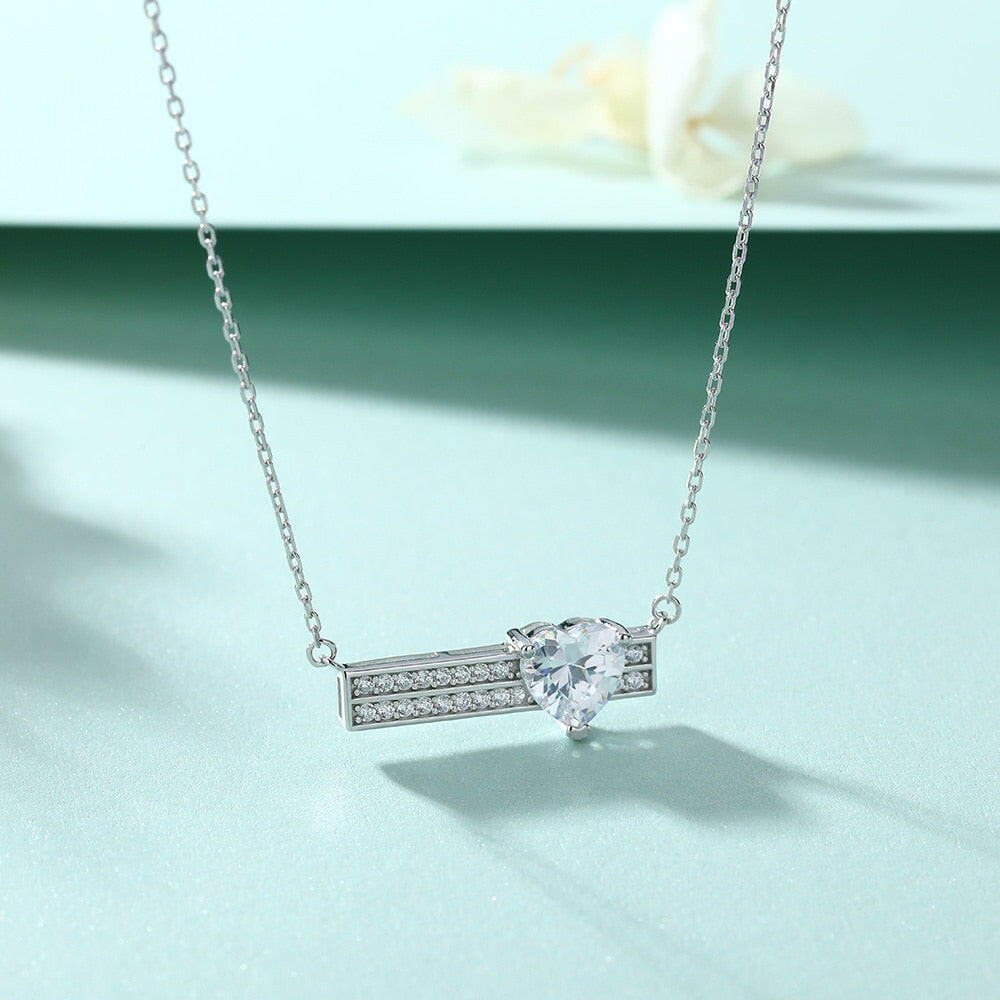 1.2 Ct Heart Diamond Pendant Necklace-Evani Naomi Jewelry