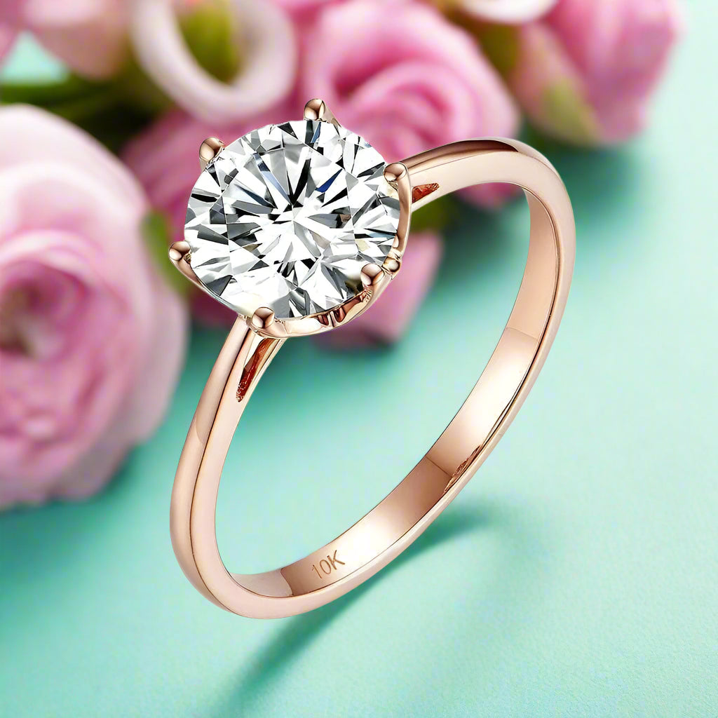 1.2 Ct Round Cut Diamond Engagement Ring-Evani Naomi Jewelry