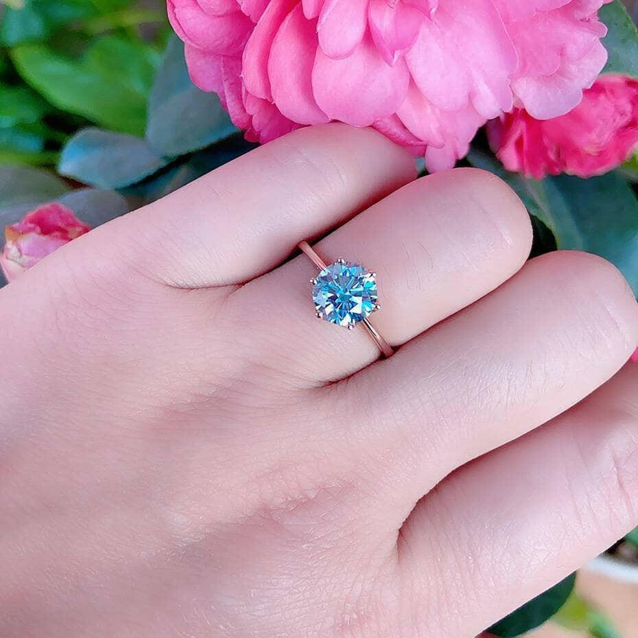 1.2 Ct Round Cut Diamond Engagement Ring-Evani Naomi Jewelry