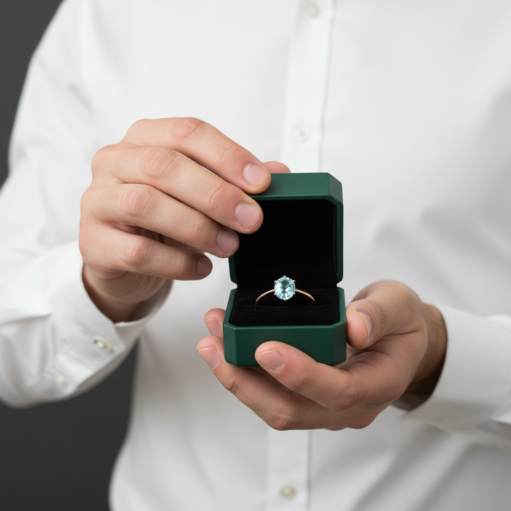 1.2 Ct Round Cut Diamond Option Engagement Ring - Evani Naomi Jewelry