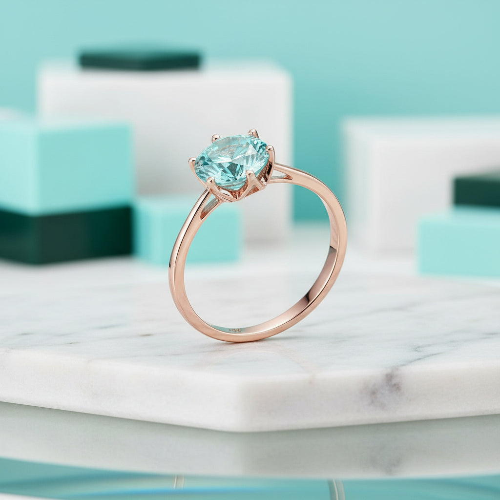 1.2 Ct Round Cut Diamond Engagement Ring-Evani Jewelry