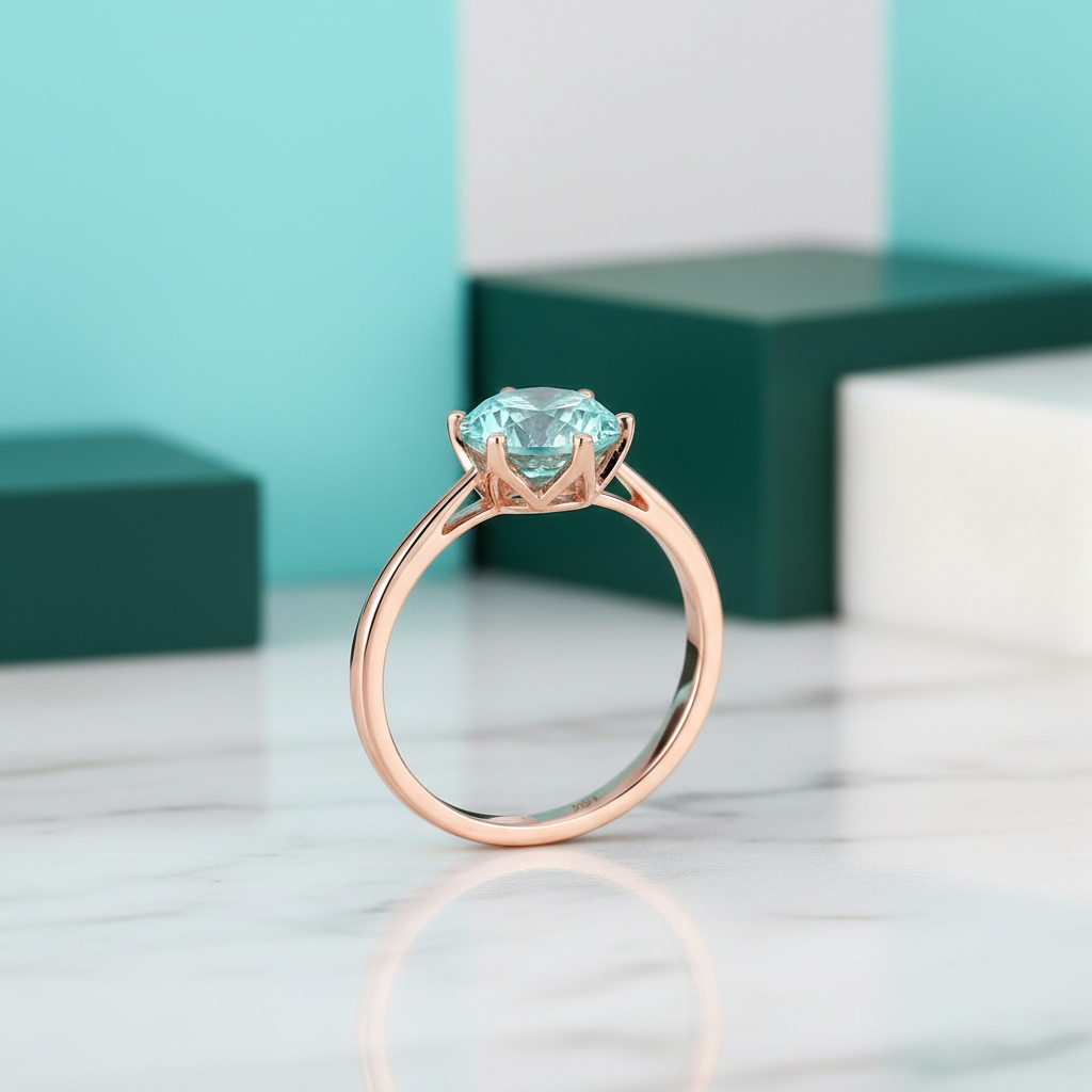 1.2 Ct Round Cut Diamond Option Engagement Ring - Evani Naomi Jewelry