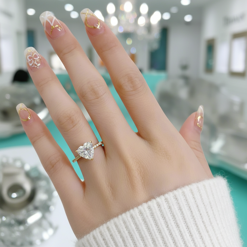 1.2 Ct Trillion Cut Diamond Engagement Ring-Evani Jewelry