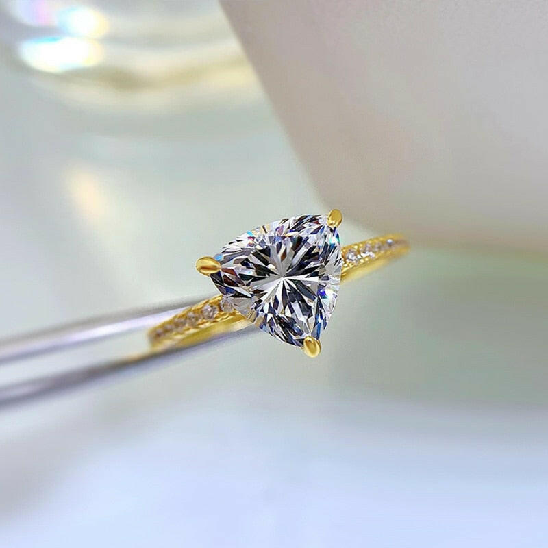 1.2 Ct Trillion Cut Diamond Engagement Ring-Evani Naomi Jewelry