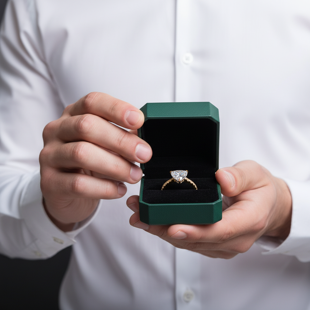 1.2 Ct Trillion Cut Diamond Option Engagement Ring - Evani Naomi Jewelry