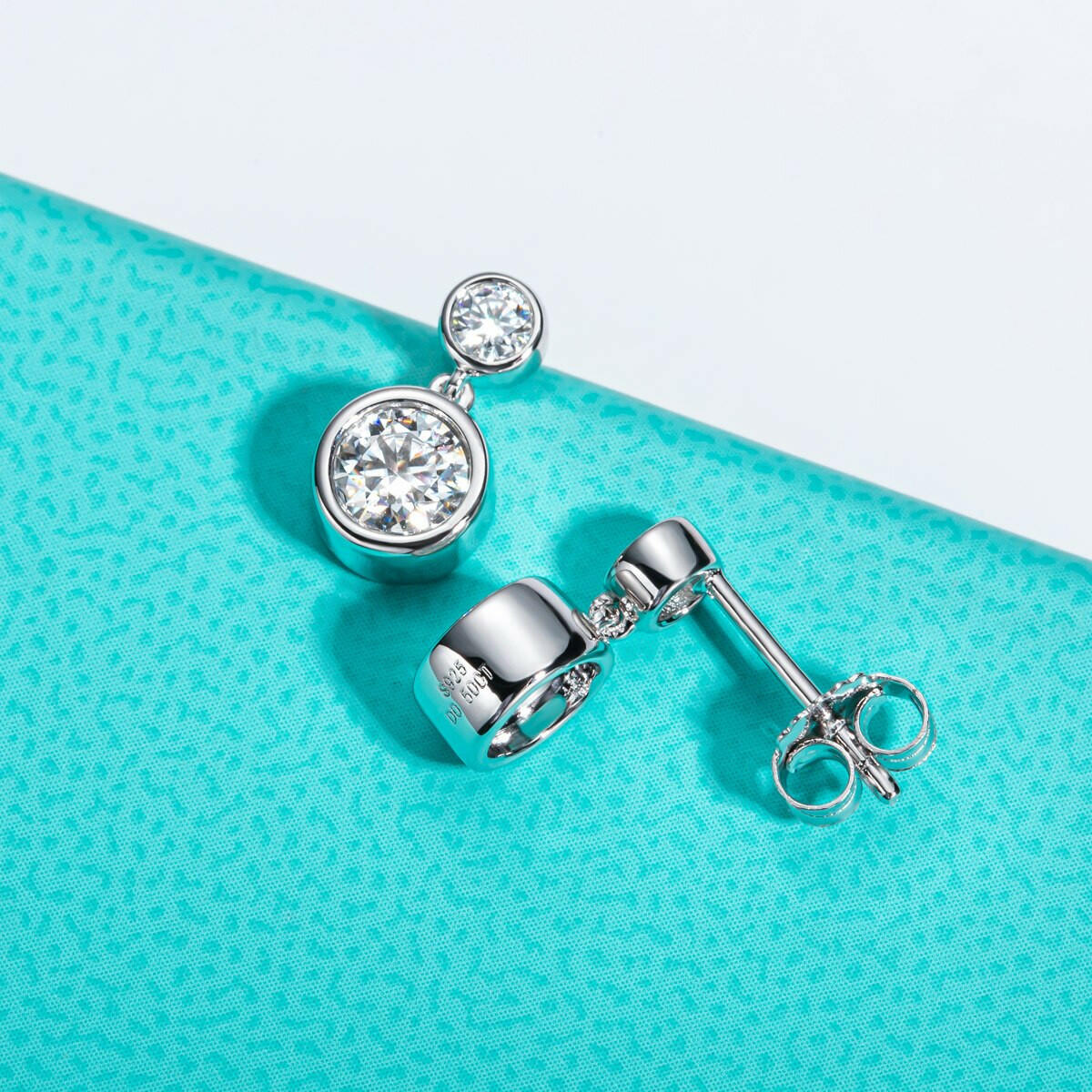 1.2 Cttw Round Diamond Classic Drop Earrings-Evani Naomi Jewelry