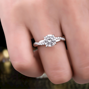 1.25 Ct Round Cut White Gold Engagement Ring-Evani Naomi Jewelry