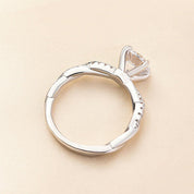 1.25 Ct Round Cut White Gold Engagement Ring-Evani Naomi Jewelry