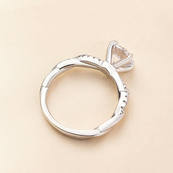 1.25 Ct Round Cut White Gold Engagement Ring-Evani Naomi Jewelry