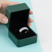 1.4 Ctw Round Diamond Option Half Eternity Wedding Band