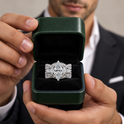 1.5 Ct Marquise Cut Diamond Option Insert Wedding Ring Set - Evani Naomi Jewelry