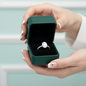 1.5 Ct Oval Cut Diamond Option Engagement Ring - Evani Naomi Jewelry