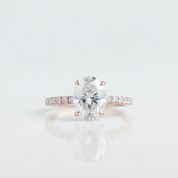 1.5 Ct Oval Cut Diamond Option Engagement Ring - Evani Naomi Jewelry