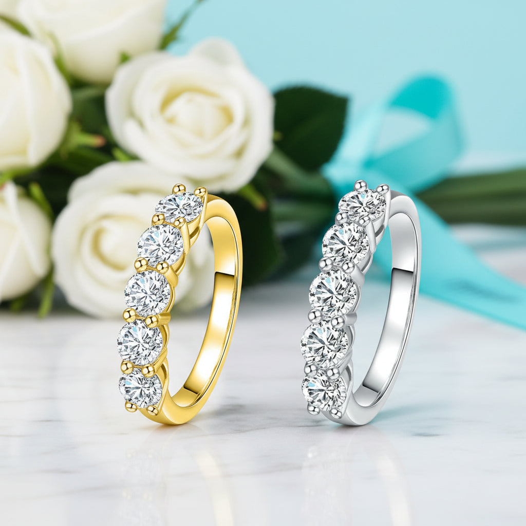 1.5 Cttw Round Diamond Wedding Band-Evani Jewelry