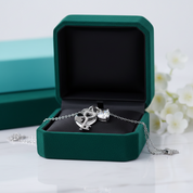 1.50 ct Diamond Option Lock Key Pendant Necklace