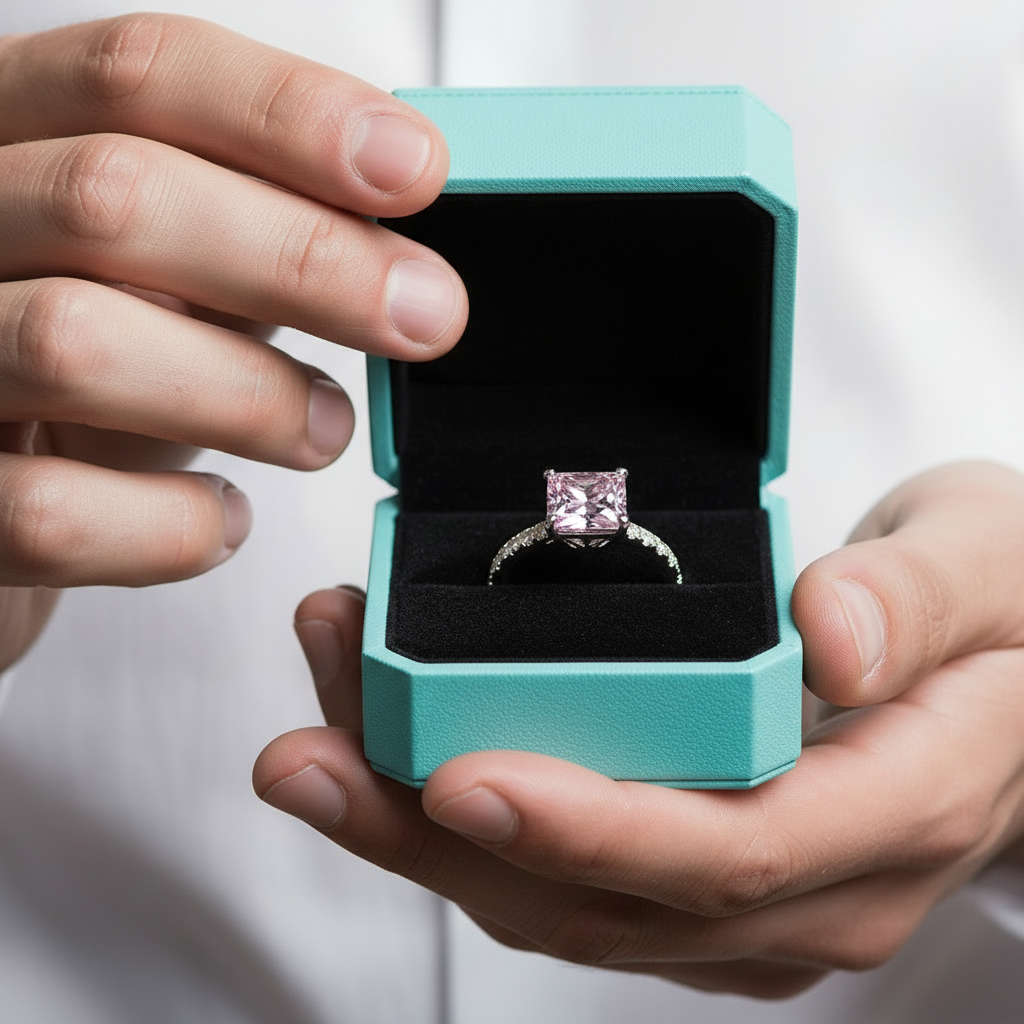 1.50 ct Tourmaline Princess-cut Engagement Ring