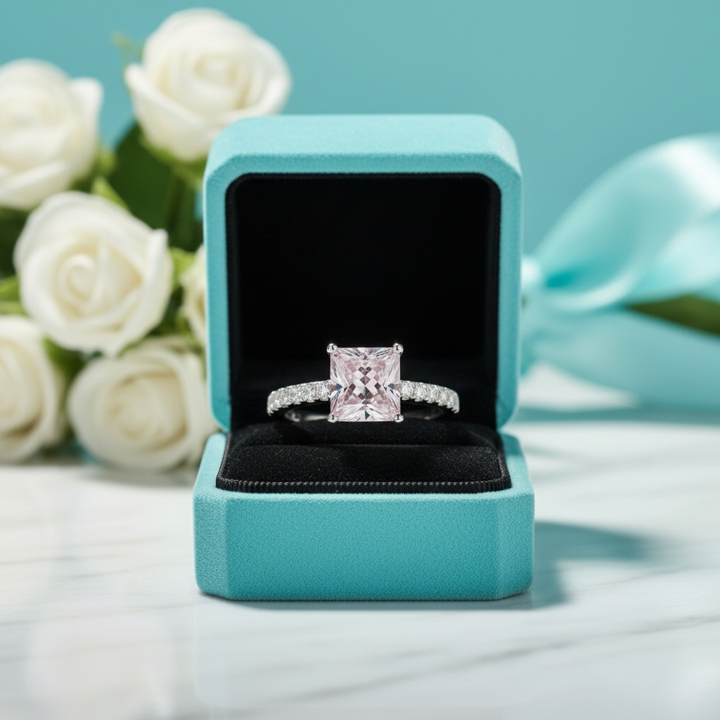 1.50 ct Tourmaline Princess-cut Engagement Ring - Evani Naomi Jewelry