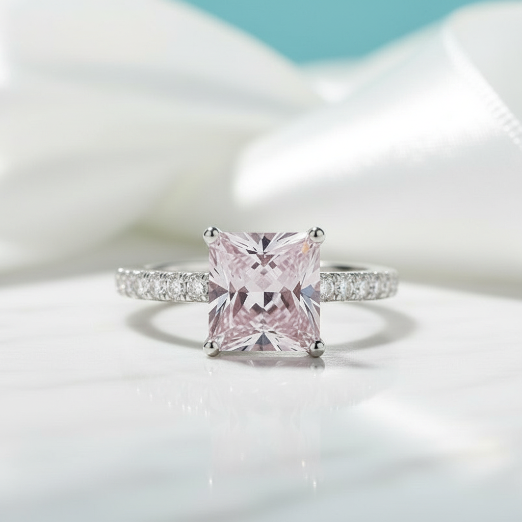 1.50 ct Tourmaline Princess-cut Engagement Ring - Evani Naomi Jewelry