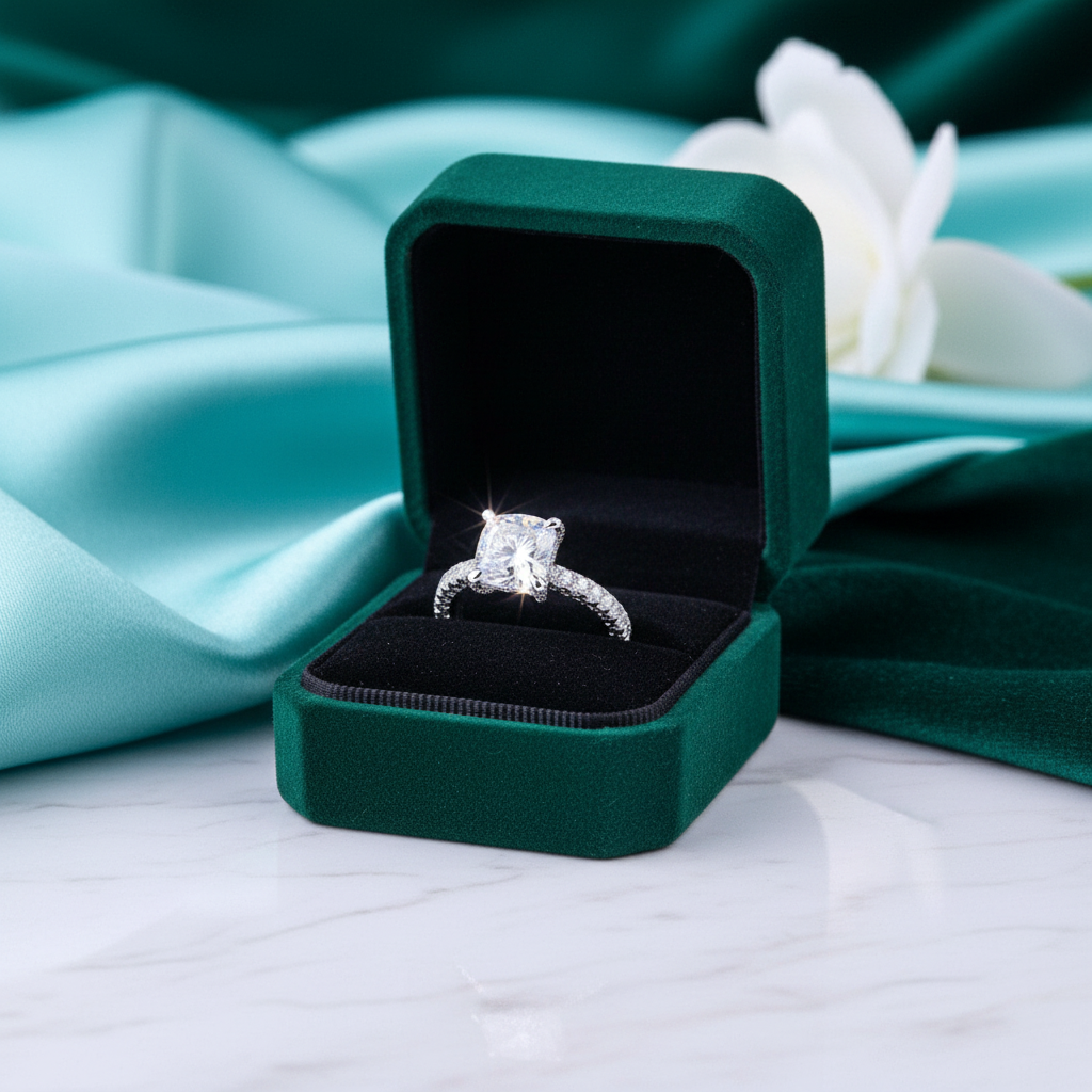 1.5ct Cushion Cushion Cut Diamond OptionEngagement Ring - Evani Naomi Jewelry