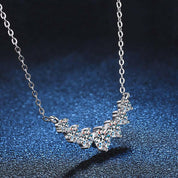 1.7 Ct Seven Stone Diamond Pendant Necklace-Evani Naomi Jewelry